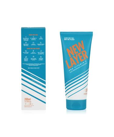 Buy New Layer Sunscreen LSF 30 - Pro Vitamin D Waterproof Microplastics-Free Reef-Friendly for Adults & Children (200ml) - Buy Online on GoSupps.com