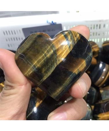 Natural Magic Natural Blue Tiger Eye Stone Heart Shaped Crystal Gemstone Polished Natural Stones and Minerals