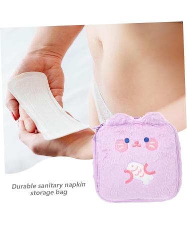 Healeved Plush Storage Bag for Girls - Multifunctional Matt Pad & Tie Bag - Small 18.5x18.5x6.5cm | Perfect Ladies Storage Solution - Buy Online on GoSupps.com