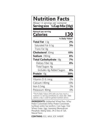 Birch Benders Protein Pancake & Waffle Mix - 16g Protein Per Serving - Non-GMO Verified - 48oz (16oz 3-pack) - Buy Online on GoSupps.com