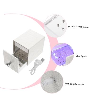 FRCOLOR Nail Polish Storage Nail Tool Nail Bits Nail Art Tools Manicure Tools Para U as Nail Stuff Organizer Manicure Drill Holder Nail Art Supply Bracket Acrylic White Usb 12x8.5cm White - Buy Online on GoSupps.com