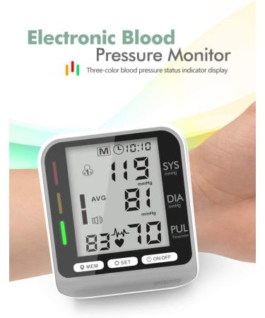 Wrist Blood Pressure Monitor - Digital Automatic BP Cuff Machine for Home Use, 99 Sets Data Storage, 2 User Memory - Buy Online on GoSupps.com