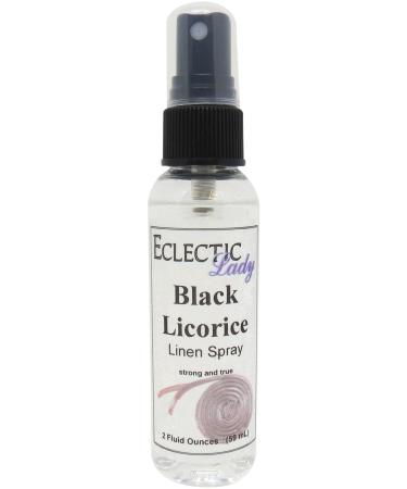 Black Licorice Linen Spray 16 ounces - Eclectic Lady Sheet and Linen Spray - No Artificial Colors Parabens or Preservatives - Long-Lasting Scent for Bed Fabric & Pillow 16 Fluid Ounces