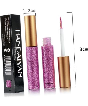 KALLORY 10pcs Liquid Eyeliner Glitter Eye Shadow Glitter Eyeliner Shiny Eyeshadow Liquid Eyeshadow Colorful - Buy Online on GoSupps.com