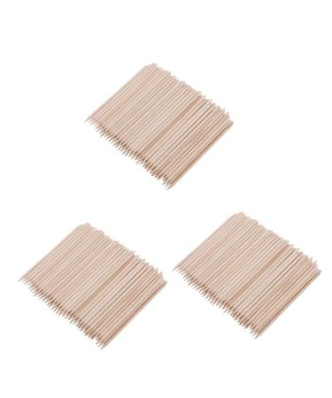 FRCOLOR 300 Pcs Sequins Cutters Orange Wood Sticks Orangewood Sticks for Nails Cuticle Sticks for Nails Wood Cuticle Pusher Wood Cuticle Stick Bulk Wooden Nail Head Nail Wooden Stick mediumx3pcs As Shownx3pcs