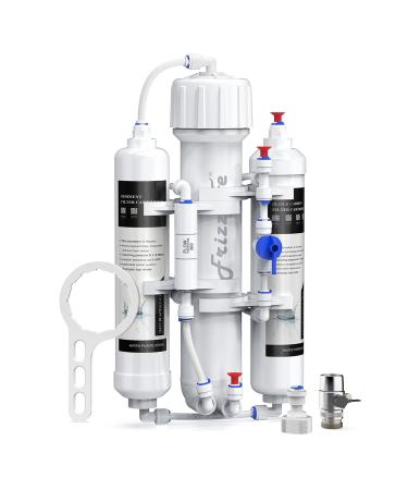 Frizzlife reverse osmosis aquarium water filter system Osmotech osmosis system compact 3 steps tropical fish discus marine compatible with 50.75 or 100 GPD membrane (50 GPD) - Buy Online on GoSupps.com