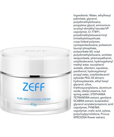 Buy ZEFF Pure Clear Facial Cream - Color Correcting Moisturizing Cream 45g | International Shipping Available - Buy Online on GoSupps.com