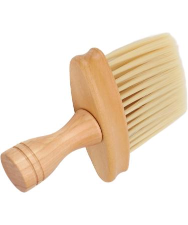 Neck Duster Multifunctional Barber Brush Neck Duster Nylon Bristles Simple Style Neck Duster with Wooden Handle Barber Brush for Hair Cutting Hairdressing Barber Shop Household - Buy Online on GoSupps.com