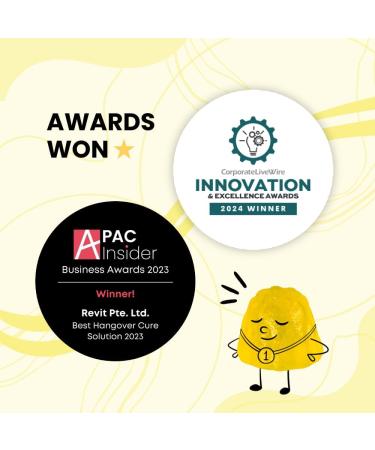 REVIT - Award Winning Post-Drinking Recovery Gummy | Liver Support & Recovery | DHM + Curcumin + Ginger + Vitamins + Anti-oxidants | All-Natural | Vegetarian | Non GMO - Buy Online on GoSupps.com