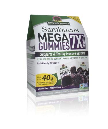Nature'S Answer Sambucus Mega Gummies 7x (30 Gummies) 30 Count (Pack of 1)