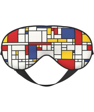 Shop Abstract Pattern Print Soft Eye Mask | Best Sleep Mask for Travel & Relaxation - Unisex Design - Buy Online on GoSupps.com