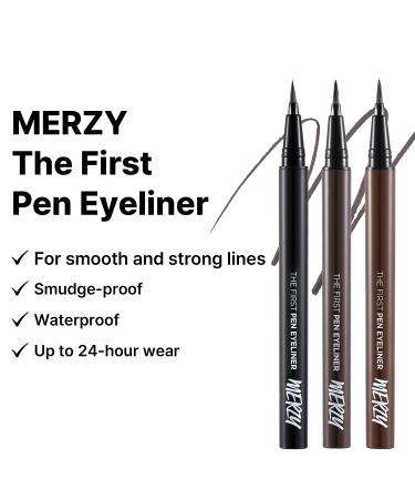 MERZY The First Pen Liquid Eye Liner | Waterproof Eyeliner  Long Lasting  Smudge-Resistant  High-Intensity Color | (P1  Black  OREO) P1 BLACK - Buy Online on GoSupps.com