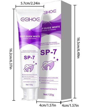 SP-7 Probiotic Whitening Toothpaste | Natural Teeth Whitener for Deep Cleaning Stain Removal & Fresh Breath - Complete Oral Care (1PC) - Buy Online on GoSupps.com