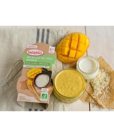 Babybio - Milk dessert - Rice pudding coconut Mango - 8+ months 2x100gr - Buy Online on GoSupps.com