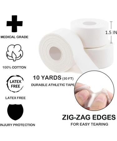 Athletic Sports Medical Tape 1.5in X 30ft - Strong No-Residue Tape for Athletes & Trainers - Perfect for First Aid & Injury Wrap (Navy Blue) - Buy Online on GoSupps.com