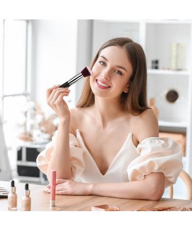 AOOWU Foundation Brush Premium Makeup Brush for Liquid Makeup Flat Top Foundation Brush Concealer Brush Multifunctional Face Brush for Liquid Cream Blending Buffing Powder Cosmetics 1 pcs - Silver black - Buy Online on GoSupps.com