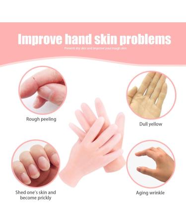 Moisturising Gloves Night Gloves Moisturizing Gloves Overnight 2 Pairs Non-Slip Palm Elastic Lotion Gloves Size Waterproof Gloves for Dry Hands Chapped Skin - Buy Online on GoSupps.com