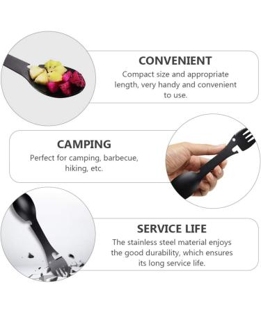 BESPORTBLE Hiking Tableware 5 1 Integrated and Fork Spoon Flatware Camping Forks Travel Utensils Small Tools Outdoor - Buy Online on GoSupps.com