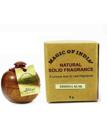 RSGM 6gm Natural Krishna Musk Solid Perfume in Wooden Jar for Men/Women 0.21 Ounce (Pack of 1) - Buy Online on GoSupps.com