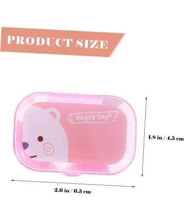 JECOMPRIS Cartoon Contact Lens Case - Compact Travel Holder | 4 Box Set for On-the-Go | Assorted Colors | Perfect for Contacts 6.5x4.5x2.5CM - Buy Online on GoSupps.com