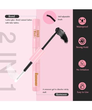 Poiuyoiu Single Eyelash Extension Set - 8-16mm Length Glue & Remover - Thick D Curl Volume Lashes for Home Application - Reusable 60D-T - Buy Online on GoSupps.com