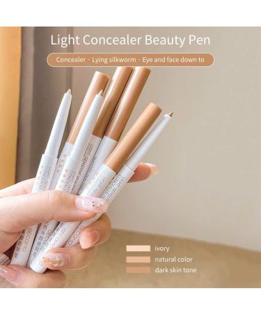  Katutude Concealer Pen for Pencil Creamy Texture Make-Up Concealer for All Skin Types for Eye Skin Long-Lasting Natural Cosmetic Make-Up Concealer for Eyes Dark Circles Ivory - Buy Online on GoSupps.com