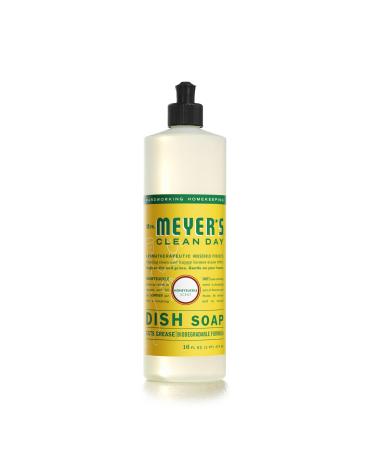 MRS. MEYER'S CLEAN DAY Liquid Dish Soap Biodegradable Formula Honeysuckle 16 fl. oz