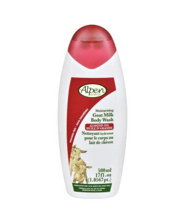 Goat Milk and Almond Oil Body Wash 17-Ounces Bottles (Pack of 6) Almond 17 Ounce (Pack of 6)