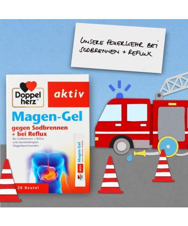 Buy Double Heart Gastro Gel - Medical Device for Heartburn & Acid Reflux - 20 Portion Bags (Pack of 2) | International Shipping Available - Buy Online on GoSupps.com