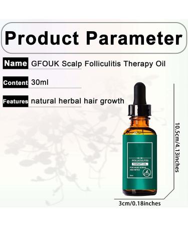 GFOUK Scalp Folliculitis Therapy Oil Folliculitis Scalp Oil Nourishing Treatment for Hair Scalp Therapy Oil Nourishing Treatment for Split Ends and Dry Scalp for All Hair Types (3PC) - Buy Online on GoSupps.com