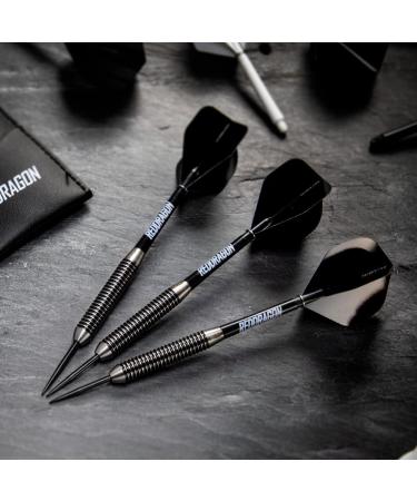 Pegasus Tungsten Steel Darts Set - Black Red Dragon Stems - 24.0g - Premium Quality - Buy Online on GoSupps.com