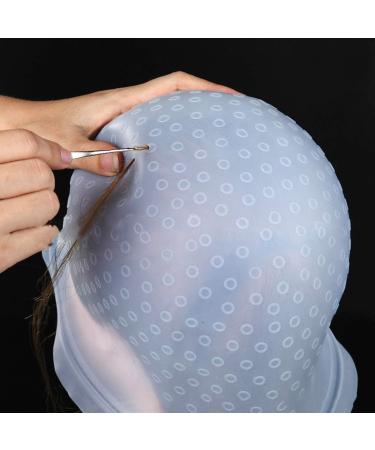 NATUCE Silicone Highlight Cap - No Drilling Easy Hair Highlighting with Needle | Perfect for Coloring Hair - Buy Online on GoSupps.com