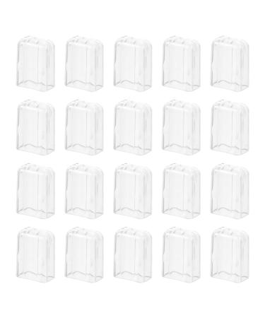 Plafope 20 pieces of dust protection envelope toothbrush cover travel toothbrush shell toothbrushes Dust density Covering travel authority case dust -density toothbrush cap to toothbrush cover