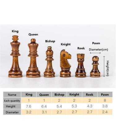 Chess Board Chess Queen-Size high-Grade Solid Wood Children's Adult Beginner Competition Special Black and White checkerboar(Puzzle Entertainment Family) - Buy Online on GoSupps.com