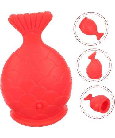 Beavorty 2pcs Silicone Fish Lip Filler Self Suction Plumping Device Natural Lip Plumper Red - Buy Online on GoSupps.com