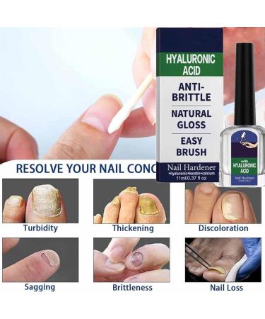 3Pcs Nail Care Serum - Hyaluronic Acid Nail Hardener For Cracked Cuticles & Dry Nails Strengthens Repairs Crackedcuticles For Manicures & Home Nails Care - Buy Online on GoSupps.com