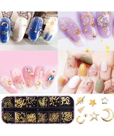 800+ Gold Nail Micro Caviar Beads & Charms Kit with Tweezers - 3D Nail Art Decorations & Accessories - Buy Online on GoSupps.com