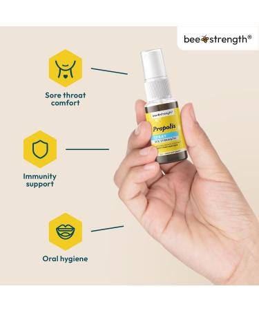 Chocolate Flavour Bee Strength Propolis Spray | Alcohol-Free, High-Strength Immune Support | Soothes Sore Throat | UK Made - 15ml - Buy Online on GoSupps.com