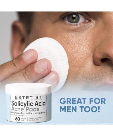 Salicylic Acid Acne Pads - Maximum Strength Peel for Clear Skin - 60 Count - Buy Online on GoSupps.com