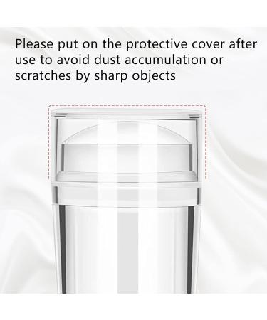 Double Sided Clear Silicone Nail Art Stamper Set with Scraper - Perfect for DIY Manicures - Buy Online on GoSupps.com