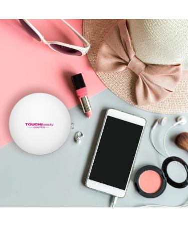 TOUCHBeauty Rechargeable Makeup Mirror with Light | 1x/2x Magnification | Compact & Ultrathin for Travel - Buy Online on GoSupps.com