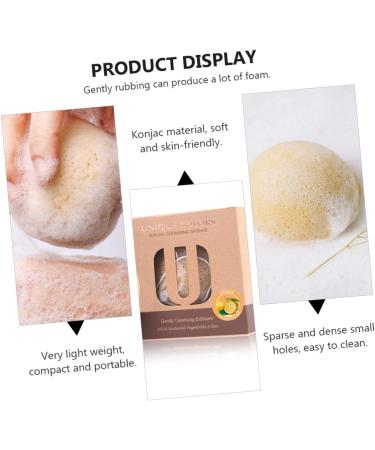 Angoily 1pc Face Wash Esponjas para Maquillaje Facial Exfoliator Sponge Deep Cleansing Puff Gold Fascinators for Women Skincare Body Makeup Remover Flour Facial Cleanser - Buy Online on GoSupps.com