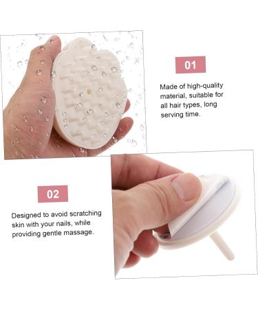 Buy HOMSFOU 2pcs Scalp Massage Comb & Hair Cleaning Brush | TPR Shampoo Brush for Deep Clean & Relaxation - Buy Online on GoSupps.com