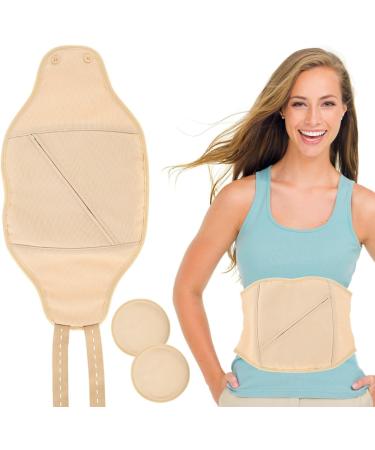 2/3Pcs Neck Waist Oil Pack Set Washable Reusable Essential Oil Wrap Mess-Free Oil Pack Wrap with Adjustable Elastic Strap Comfortable Oil Pack Leak-Proof Oil Pack for Neck Waist 1 pair of chest pads Khaki No. 3 Waist - Buy Online on GoSupps.com