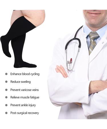 Plus Size Compression Stockings | 20-30 mmHg Medical Support | Oversized Gradient Support for Men & Women | Shop Now! - Buy Online on GoSupps.com