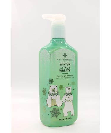 Winter Citrus Wreath Bath and Body Cleansing Gel Hand Soap 8 fl oz