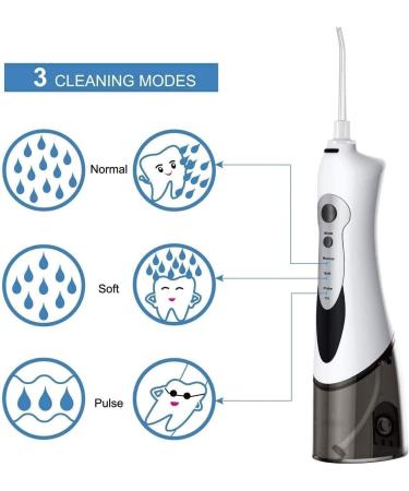 Buy Portable Cordless Water Flosser - 3 Modes 4 Jet Tips IPX7 Waterproof - Ideal for Travel & Easy Cleaning - Buy Online on GoSupps.com