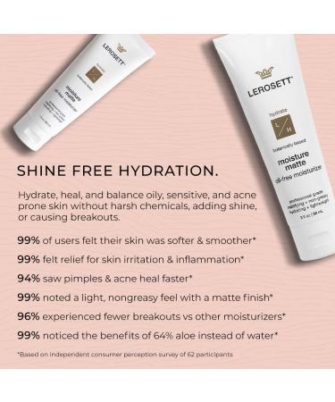 Gunilla Of Sweden LEROSETT Moisture Matte Oil-Free Daily Moisturizer for Acne Prone Skin - 1 oz - Buy Online on GoSupps.com