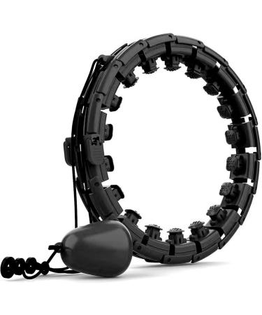 Skayddb Weighted Smart Hoola Hoop - 24 Sections Detachable - Suitable for Adults and Children - Black - Buy Online on GoSupps.com