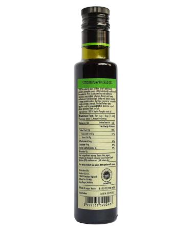 PDR Premium Styrian Pumpkin Seed Oil - 8.4 fl. Oz. | Cold-Pressed, 100% Natural, Vegan, Gluten-Free, Non-GMO | Glass Bottle - 1 Pack - Buy Online on GoSupps.com
